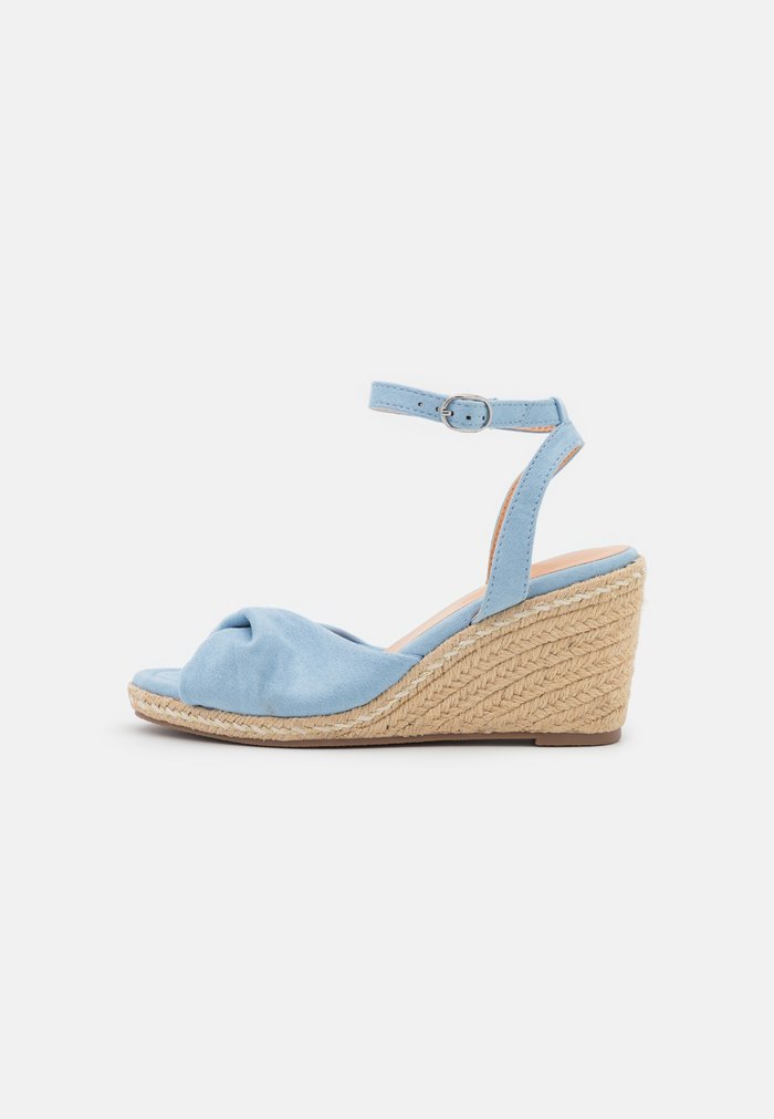 Sandales Anna Field COMFORT Wedge platform Boucle Bleu Clair Femme | VTD-4454588